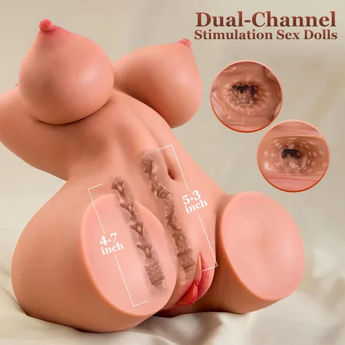 Miniatura 3 de Muñeca Sexual Masturbador Masculino Juguetes Sexuales - Juguetes para Adultos 3 en 1 Muñecas Sexuales de Torso Vagina de Bolsillo Realista, Muñeca