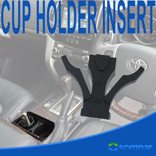 Miniatura 4 de Osompar Divisor de inserción para portavasos de consola compatible con Toyota Land Cruiser 2008-2018, reemplaza 55633-60040 5563360040