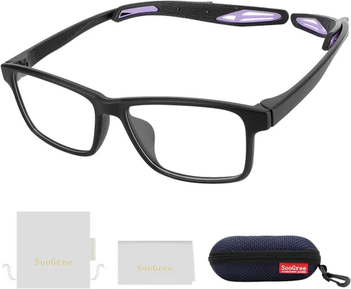Miniatura 9 de SooGree Gafas de racquetball, gafas deportivas, gafas de seguridad para pickleball baloncesto fútbol gafas anti absorción de golpes