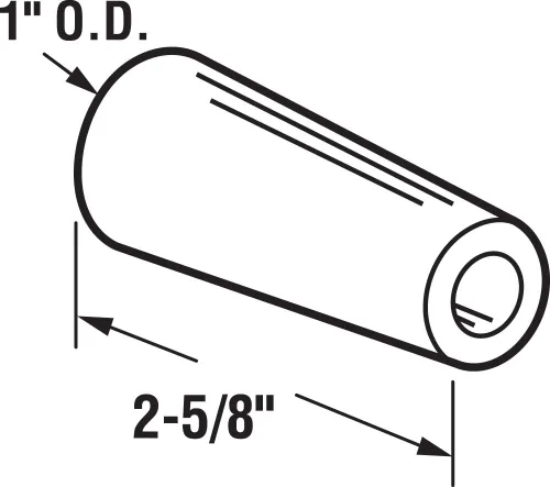 Miniatura 2 de Prime-Line D 1569 Parachoques, negro, 2-5/8 In., Caucho inyectado, puerta de patio (paquete de 2)