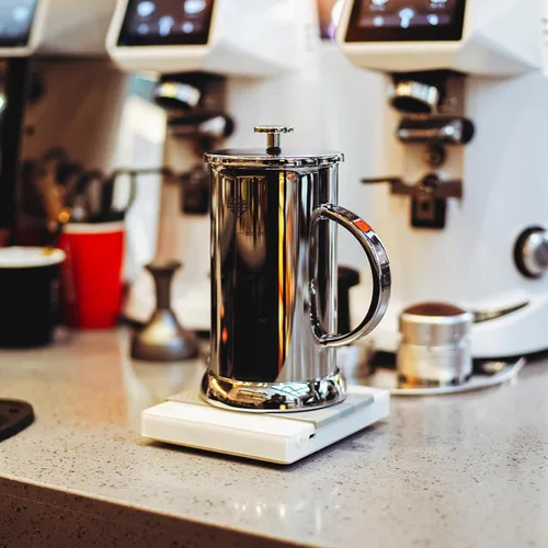 Miniatura 2 de French Press - Espumador de café y leche, 34 onzas (4 tazas) resistente al calor, prensa de café de vidrio borosilicato con 4 pantallas de filtro