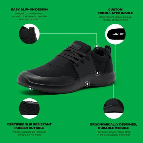 Miniatura 3 de Snibbs Spacecloud - Non Slip Shoes for Men - Work Shoes - Kitchen Shoes - Chef Shoes