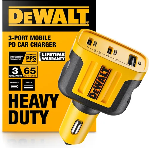 Miniatura 14 de DEWALT Adaptador de Carga de Coche USB 24W de Servicio Pesado, Adaptador de Encendedor de Cigarrillos Cargador USBA, Adaptadores de Encendedor