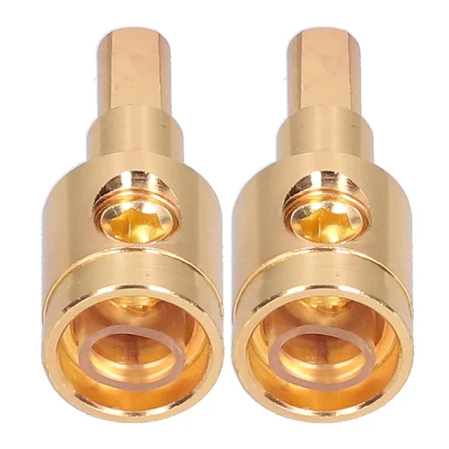 Miniatura 5 de Reductor de cable de audio, conector de terminal reductor de cable 0GA, cobre puro, chapado en oro, para modificación de amplificador de audio