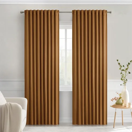 Miniatura 91 de MIULEE Cortinas opacas con pestaña trasera de 63 pulgadas de largo, juego de 2 paneles para sala de estar, dormitorio, privacidad, bolsillo