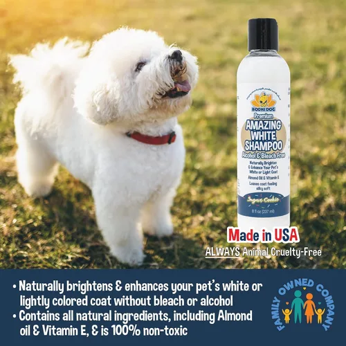 Miniatura 4 de Bodhi Dog Amazing White Shampoo para Perros - Ilumina Pelajes Blancos y Claros - A Base de Plantas - Hecho con Ingredientes Naturales - Seguro