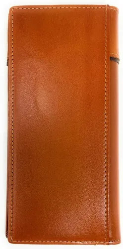 Miniatura 4 de Western - Cartera de piel auténtica para hombre, diseño de canasta