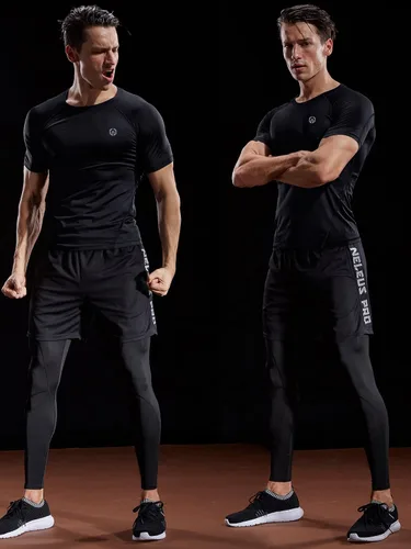Miniatura 7 de NELEUS Camisetas de compresión para hombre