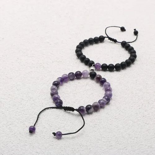 Miniatura 4 de Pulseras magnéticas a juego con tu novio y novia con cuentas para mujeres, hombres, amantes de los mejores amigos, pulseras de conexión para regalo