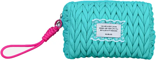Miniatura 5 de Bolsa de maquillaje de cuerda de cáñamo, bolsa de maquillaje grande para mujeres, bolsa organizadora de nailon, bolsa de aseo de viaje, 6-verde