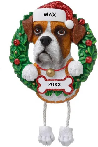 Miniatura 15 de Adorno de Navidad personalizado para mascotas de raza de perro (Beagle)