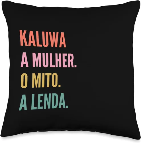 Funny Portuguese First Name Design - Kaluwa Throw Pillow