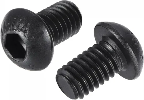 Miniatura 14 de uxcell Tornillos de cabeza de botón hexagonal M6x8mm Tornillos de acero de aleación 25pcs
