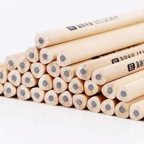 Miniatura 9 de 50pcs lápiz de escritura de grafito de madera ambiental 2b (triángulo 2B)