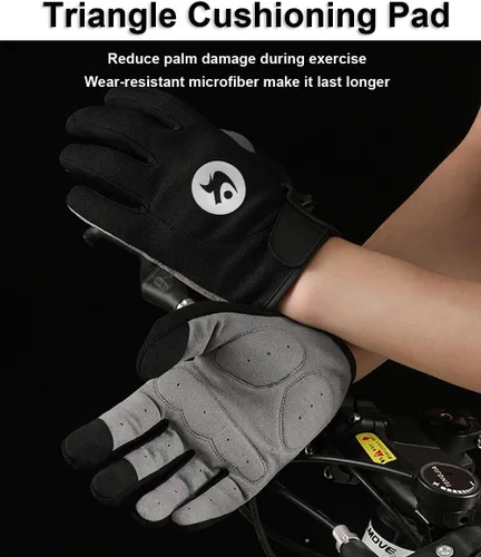Miniatura 2 de SUJAYU Guantes de ciclismo de dedo completo, guantes de bicicleta de montaña, guantes de carreras, guantes de mtb, guantes de ciclismo para hombres