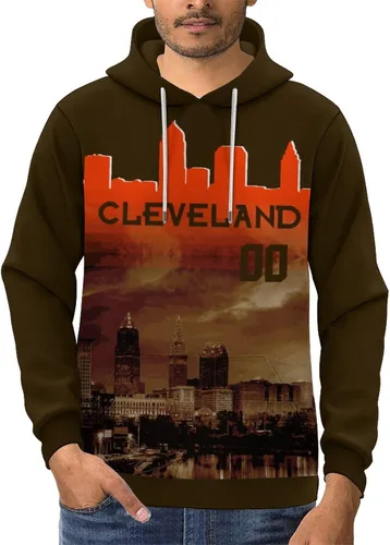 Miniatura 20 de Custom Football Hoodies City Night Skyline Personalized Sweatshirt Name Number Fan Gift Pullover for Men Women Youth
