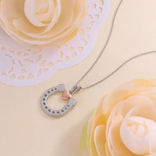 Miniatura 4 de FLYOW Collar de elefante, collar de gato, conejo, ne&herradura, collar de Jay azul, collar de plata de ley, collares de animales para mujer