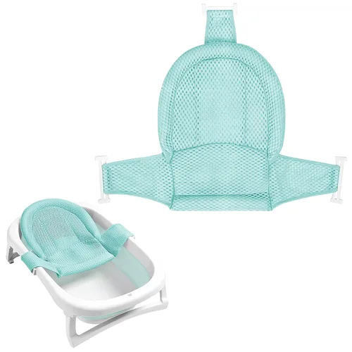Miniatura 16 de Colorlife Asiento de Baño para Bebé con Malla de Apoyo, Asiento de Baño para Bebé, Ajustable, Cómodo, Antideslizante, Malla de Ducha de Cinco Puntos