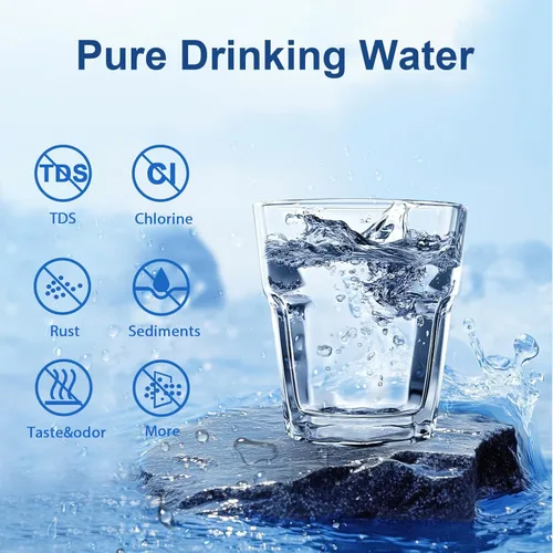 Miniatura 2 de Reemplazo del filtro de agua de 5 etapas mejorado para jarra y dispensador cero, reduce el plomo, cromo, PFOA y PFOS, compatible con ZR-001, ZR-004