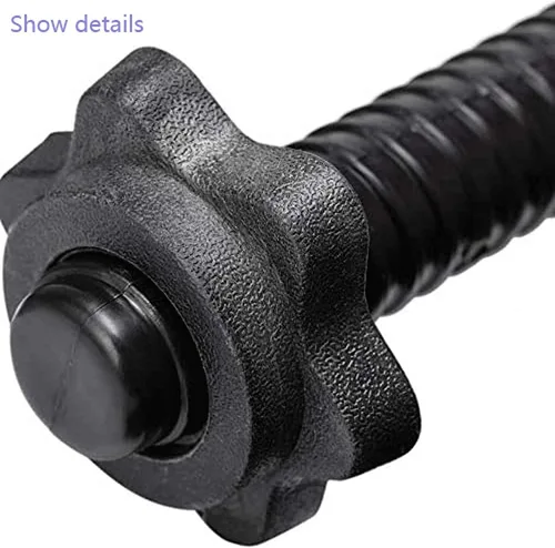 Miniatura 5 de Collares de Mancuernas de 1 Pulgada Tuerca Hexagonal de Mancuerna Abrazaderas de Collar de Barra Clips de Peso para Mancuernas, Collares Spinlock