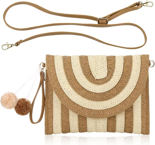 Miniatura 9 de Frienda Bolso bandolera de paja para mujer
