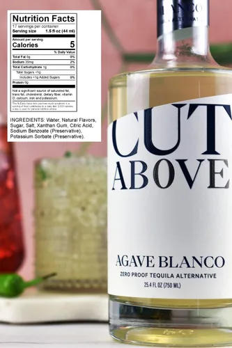 Miniatura 2 de Cut Above Agave Blanco – Alternativa de tequila sin alcohol galardonada para margaritas y cócteles sin alcohol, alcohol sin prueba, 25.4 fl oz