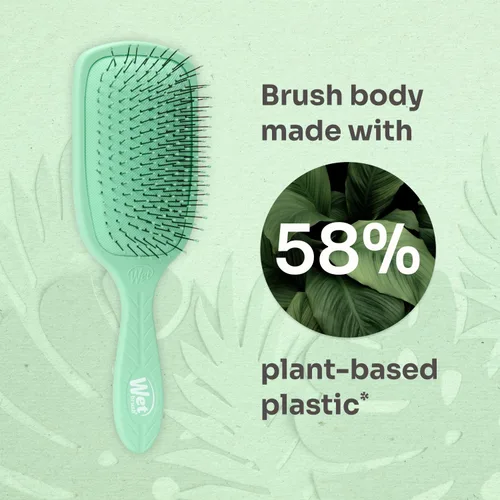 Miniatura 6 de Wet Brush Go Green - Cepillo desenredante tipo paleta, cerdas IntelliFlex ultrasuaves con diseño AquaVent para extender tratamientos uniformemente