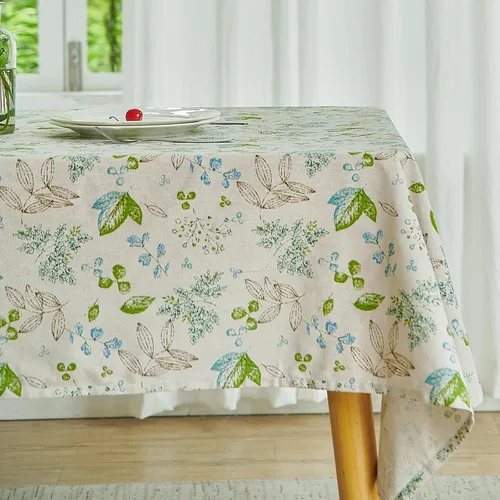 Miniatura 22 de Wracra Mantel redondo de macramé impermeable, estilo lino de granja, resistente a las arrugas, lavable, para interiores y exteriores