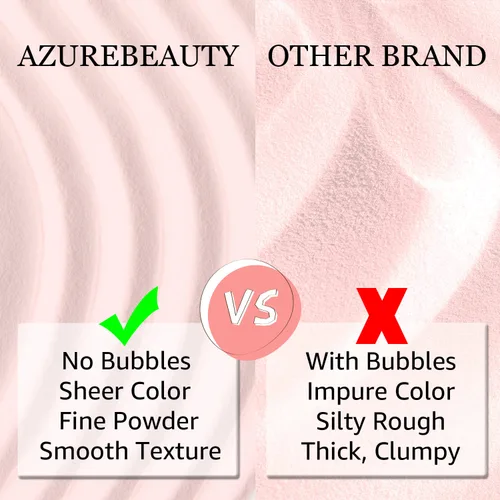 Miniatura 7 de AZUREBEAUTY Kit de uñas en polvo de inmersión, gelatina translúcida blanca lechosa, rosa desnudo, neutro, claro, 8 colores, juego de polvo