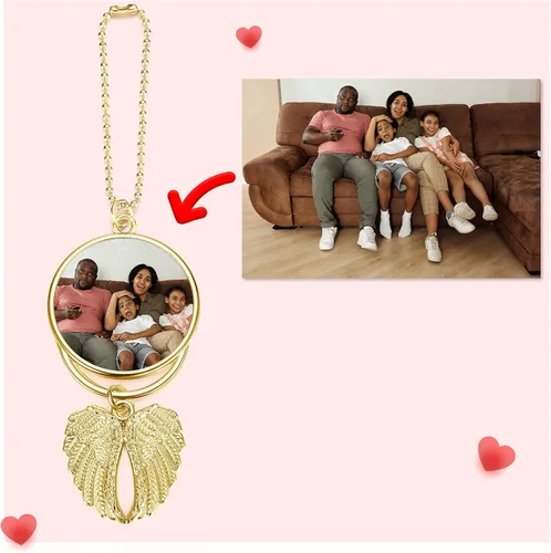 Miniatura 4 de Personalized Master Adornos de fotos personalizados para colgar en el automóvil, adorno de doble cara para grabado de imagen para accesorios