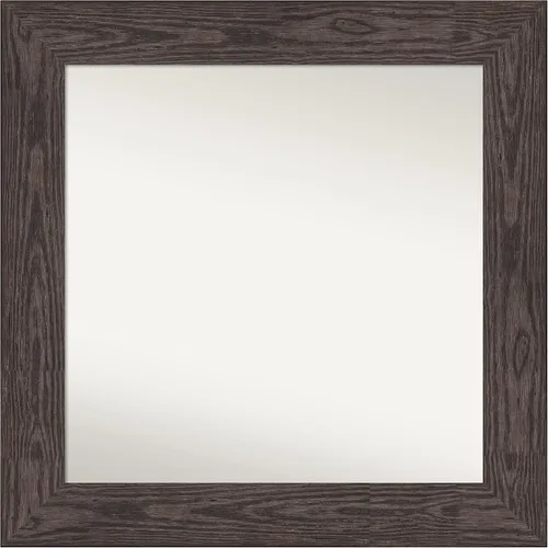 Miniatura 455 de Amanti Art Espejo personalizado, espejo de baño negro puente, espejo de pared o espejo de tocador de baño sobre el fregadero (26 x 26 pulgadas)
