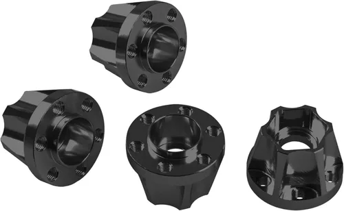 Miniatura 5 de Metal RC Cubo Hexagonal de Rueda de 12 mm Extensión Combinador Compatible con Llanta de 1.9/2.2 pulgadas Axial SCX10 Traxxas TRX4 D90 1/10 RC Negro