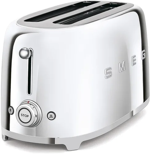 Miniatura 26 de SMEG Tostadora de 2 rebanadas con 6 ajustes preestablecidos y función de descongelación y bandeja de migas extraíble (Jade)