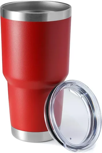 Miniatura 16 de Hasle Outfitters - Vaso de acero inoxidable de 30 onzas, taza de viaje con aislamiento al vacío de doble pared, taza de café aislada duradera, juego