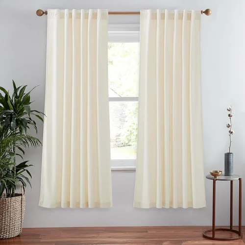 Miniatura 41 de StangH Cortinas de terciopelo súper suaves con pestaña trasera, cortinas azul marino para puerta corredera, decoración de lujo, cortinas opacas