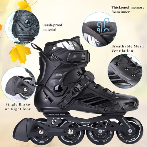 Miniatura 4 de Patines en línea, patines de alto rendimiento con forro lavable para hombres, mujeres, adultos principiantes