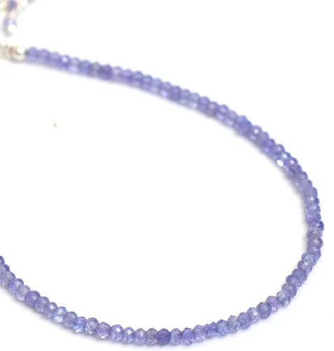 Miniatura 17 de Pulsera ajustable de plata esterlina 925 con cuentas completas para mujer, cuentas de piedras preciosas naturales, pulsera delicada, regalo