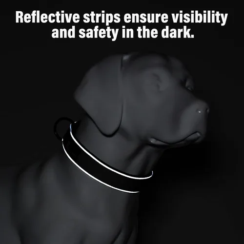 Miniatura 5 de Collar táctico para perro Plutus Pet, reflectante, collar ajustable resistente para perro, suave acolchado y cómodo, para perros pequeños, medianos