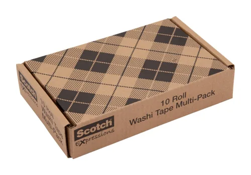 Miniatura 6 de Scotch Cinta Washi, 10 rollos, ideal para uso en diario de viñetas, suministros escolares, suministros de manualidades y regalos de agradecimiento