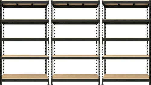 Miniatura 18 de Prilinex Estantes de almacenamiento resistentes de 48 pulgadas de ancho x 18 pulgadas de profundidad x 72 pulgadas de alto, estantería de metal