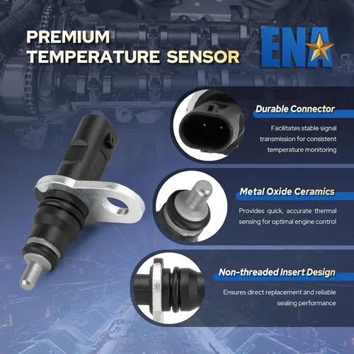 Miniatura 2 de ENA Sensor de temperatura del refrigerante del motor compatible con Audi Porsche VW Volkswagen Q5 Q7 Q8 Cayenne Atlas Cross Sport A3 A4 A6 Beetle S3