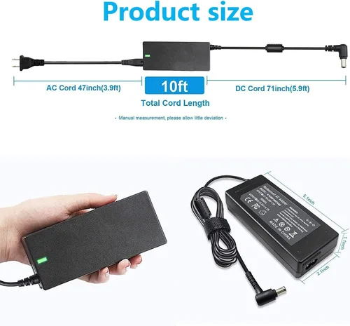 Miniatura 3 de 92W 19.5V 4.7A Adaptador de CA Cargador portátil para Sony VAIO VGP-AC19V37 VGP-AC19V10 VGP-AC19V12 VGP-AC19V48 VGP-AC19V61 VGP-AC19V33 VGP-AC19V26
