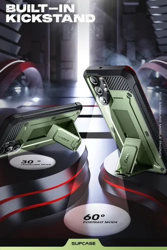 Miniatura 3 de SUPCASE Funda para Samsung Galaxy S23 Ultra con Soporte, [Unicorn Beetle Pro] [2 Marcos Frontales]