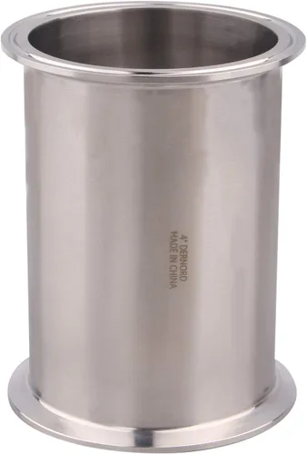 Miniatura 11 de DERNORD Tubo de carrete sanitario con extremos de abrazadera, tubo redondo sin costuras de acero inoxidable 304 con brida de virola de triple