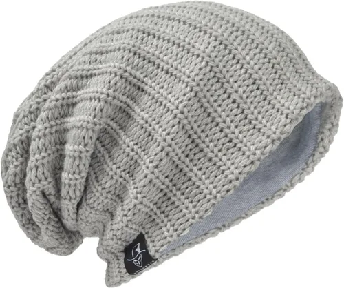 Miniatura 11 de Gorro de punto holgado con calavera de gran tamaño para hombre tipo skullcap