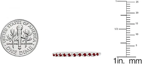 Miniatura 3 de Dazzlingrock Collection Anillo apilable de plata de ley de 0,12 quilates de plata de ley