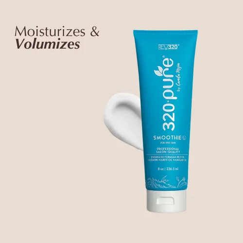 Miniatura 6 de 320Pure Smoothie - Acondicionador sin enjuague para cabello fino, 8 onzas, sin sulfatos, fórmula ligera y segura para el color, desenredante