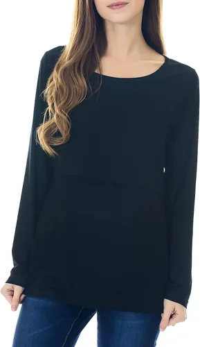 Miniatura 2 de Suéter de maternidad Smallshow para mujer, camiseta cómoda de maternidad de manga larga