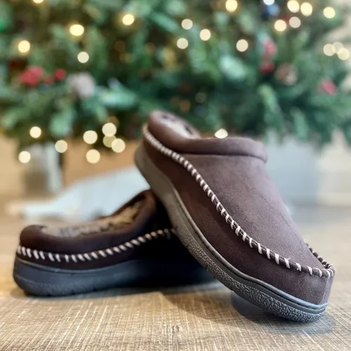 Miniatura 8 de Dearfoams Men's Thompson Cozy Memory Foam Indoor Outdoor Clog House Slipper