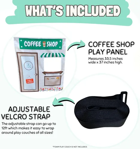 Miniatura 6 de Couch Swag Panel de juego para sofá de espuma para niños, sofá infantil (cafetería)